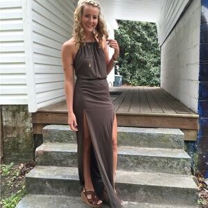 Tobi Dark Olive Maxi Dress